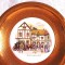 FARFURIE DECORATIVA PORTELAN ENGLEZESC IN RAMA CUPRU - OLD COACH HOUSE YORK 25 CM