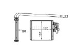 Radiator Incalzire Ford Fiesta, 2008-2017 Aluminiu/Aluminiu Brazat, 168x170x32, SRL, Oe : 1573046; 1740613; 1743436; 8v5118b539aa; 8v5118b539ab; 8v51