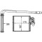 Radiator Incalzire Ford Fiesta, 2008-2017 Aluminiu/Aluminiu Brazat, 168x170x32, SRL, Oe : 1573046; 1740613; 1743436; 8v5118b539aa; 8v5118b539ab; 8v51