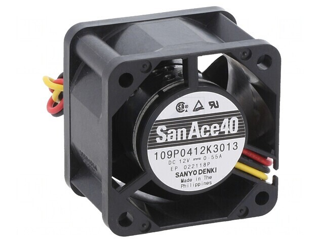 Ventilator axial 12V DC 40x40x28mm 35,4 m3/h 50 dBA cu bilă