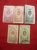 Serie 1952 URSS Ordine si Medalii ,5val.stampilate, Stampilat