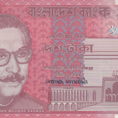 Bancnota Bangladesh 10 Taka 2000 - P35 UNC ( polimer )