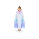 Pelerina fete, cu stelute, multicolora, lungime 71 cm, 6-8 ani