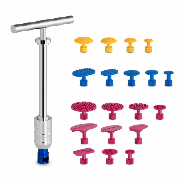 Dispozitiv pentru indreptat tabla caroseriei 19 adaptoare MSW-DENTPULLER.SET6 10060792 MSW