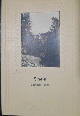 Carte postala, Sinaia, Castlul Peles, perioada interbelic foto
