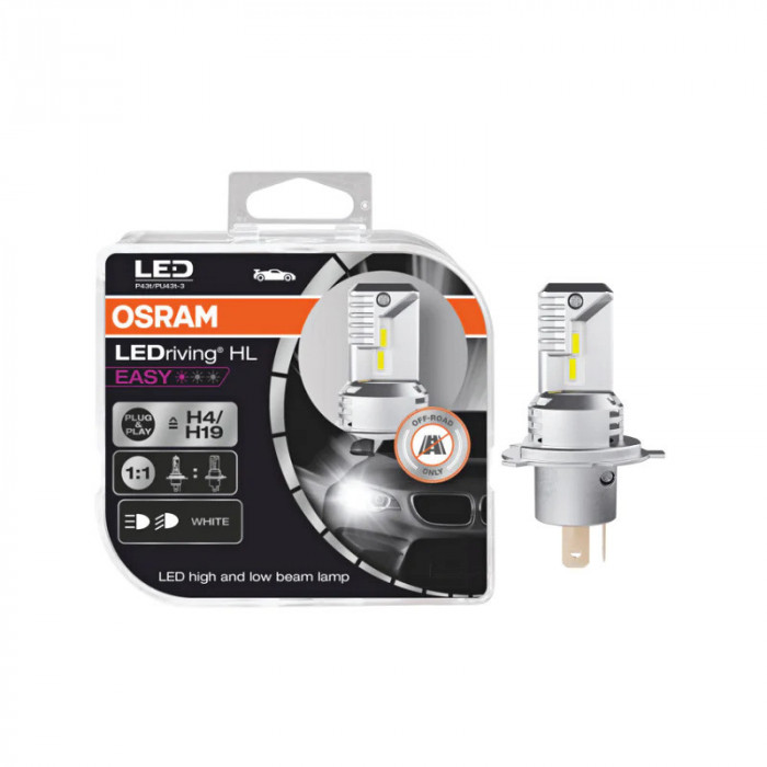 Set Bec LED Osram LEDriving H4/H19, 2 buc