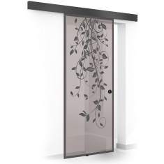 Usa culisanta Boss &reg; Black, model Dance negru, 60x215 cm, sticla 8 mm bronz securizata, glisanta in ambele directii