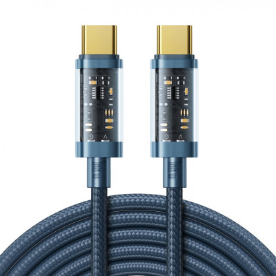 Cablu Joyroom USB Type-C - USB Type-C 100W 2m Albastru (S-CC100A20) S-CC100A20-BLUE foto