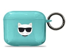 Karl Lagerfeld KLA3UCHFL Husa AirPods 3 albastru/albastru Choupette foto