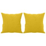 Cumpara ieftin Perne decorative, 2 buc., galben, 40x40 cm, catifea