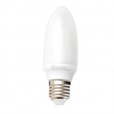 Bec economic lumanare Gamma, E27, 410 lumeni, 9W, 10.000 ore, Clasa A, lumina calda