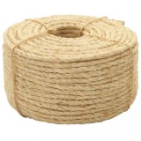 VidaXL Fr&acirc;nghie, 250 m, sisal 100%, 10 mm