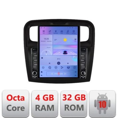 Navigatie Dacia Sandero 2012-2020 var B Tip Tesla Android radio gps internet 8core 4G 4+32 kit-sandero-variantb+EDT-E CarStore Technology foto