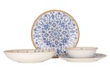 Rinart Set de vesela (Large) - Tiara - 24 bucăți - 6 persoane - Porţelan