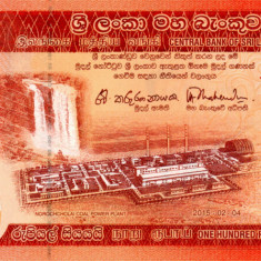 Sri Lanka 100 Rupees 2015 UNC, clasor A1