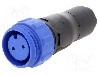 Conector circular, mama, 2 pini, BULGIN - PX0411/02S/4550