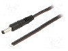 Cablu alimentare DC, cabluri, DC 4,8/1,7 mufa, negru, 1,5m, WEST POL - P48-TT-T075-150BK