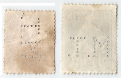 *Romania, lot 16 cu 2 timbre diferite perforate &amp;icirc;n poziţii diferite foto