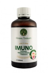 SIROP IMUNO-ECHINACEA, PĂTLAGINĂ și GHIMBIR+VITAMINA C 200 ML foto