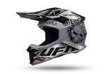 Casca enduro/ATV Ufo Intrepid, culoare negru/gri lucios, marimea M Cod Produs: MX_NEW HE153M