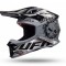 Casca enduro/ATV Ufo Intrepid, culoare negru/gri lucios, marimea M Cod Produs: MX_NEW HE153M