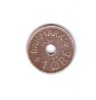 Moneda Danemarca 1 ore 1936, stare buna, curata, Europa, Bronz