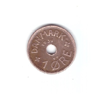 Moneda Danemarca 1 ore 1936, stare buna, curata foto