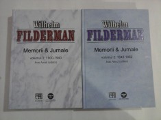 MEMORII &amp; JURNALE - WILHELM FILDERMAN - (2 VOL)