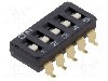 Intrerupator DIP, 2 pozitii, montare SMT, 5 sectiuni, OMRON OCB - A6S-5101-H