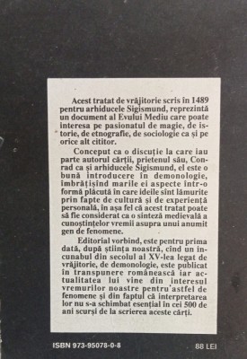 Despre vrajitoare si prezicatoare Ulric Molitor foto