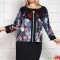 Bluza din catifea Dona Negru - 54Marimea