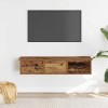 Gossi dulap de perete, lemn invechit, 88x26x18,5 cm, lemn prelucrat