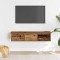 Gossi dulap de perete, lemn invechit, 88x26x18,5 cm, lemn prelucrat