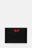 Diesel carcasa din piele RAVE CARD CASE culoarea negru, X09904.P3738