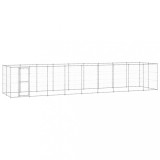 Padoc pentru c&acirc;ini de exterior, 21,78 m&sup2;, oțel galvanizat