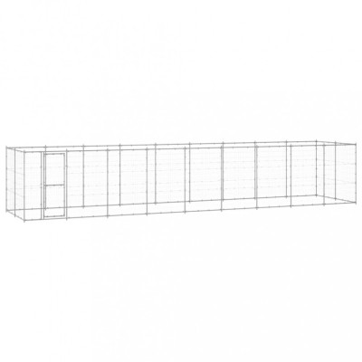 Padoc pentru c&amp;acirc;ini de exterior, 21,78 m&amp;sup2;, oțel galvanizat foto