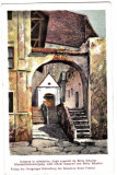 Sighisoara intrarea in manastire,judet Mures,ed.Sebastian Hann aprox 1920