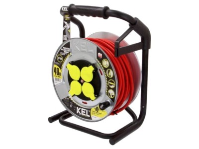 Prelungitor alimentare KEL 3x2,5mm2 4 prize 40m 16A roșu foto