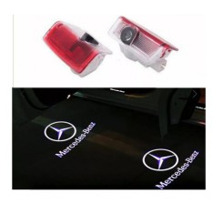 Set 2 lampi cu logo mercedes pentru usa