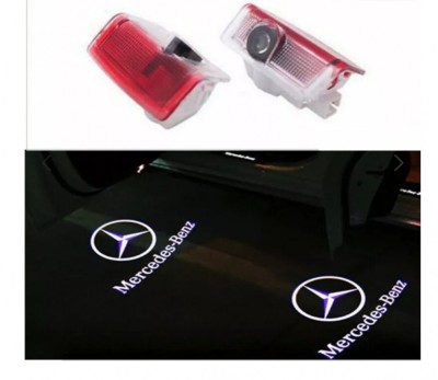 Set 2 lampi cu logo mercedes pentru usa foto