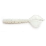 Aji Worm Hila-Hila 4.3cm White Glow Glitter, Mustad