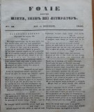 Foaie pentru minte, inima si literatura, nr. 50, 1851, Brasov, Redactor Iacob Muresanu