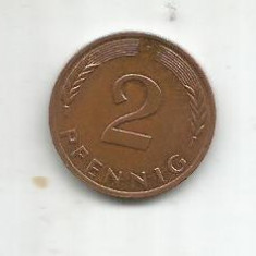 No(4) moneda- Germania DDR- 2 Pfennig 1978 F