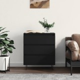 vidaXL Servantă, negru, 60x35x70 cm, lemn prelucrat