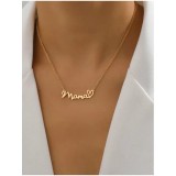 Cumpara ieftin Colier cu Pandativ &quot;Mama&quot;, Auriu - 237332