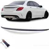 Spoiler sportiv spate lip gloss negru cu ABE, potrivit pentru Mercedes C W205 sedan 14-21 Performance AutoTuning