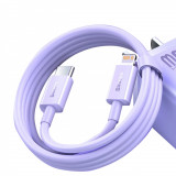USB-C - Lightning PD 20W Cablu superior de &icirc;ncărcare rapidă/transfer de date de 1m - violet Baseus