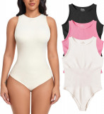 AR Femei Bodysuits 3 bucată Tank Topuri cu nervuri fără m&acirc;neci Sexy One Piece Ha, Oem