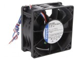 Ventilator axial DC 48VDC 80x80x38mm 220m3/h 71dBA