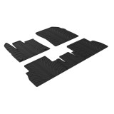 Set covorase auto din cauciuc Citroen Berlingo 09.2018-,Peugeot Rifter 09.2018- (Passenger), cu scaun pasager mobil, fixare rotunda, cutie manuala, 5